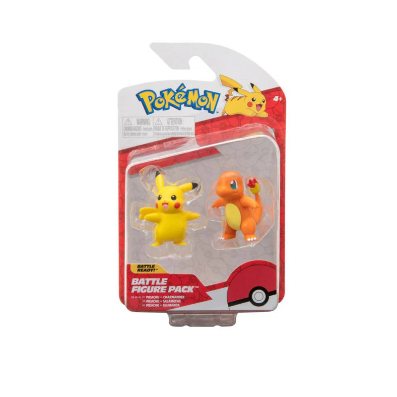 Pokemon Battle Figure Pack Kanto Pikachu & Charmander - لعبة